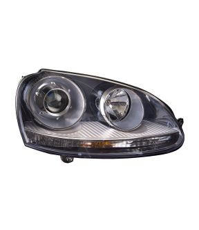 Right Passenger Side Headlight For 06-10 Volkswagen Golf, 06-09 Volkswagen GTI, 05-10 Volkswagen Jetta, 06-10 Volkswagen Rabbit