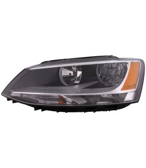Left Driver Side Headlight For 11-16 Volkswagen Jetta; CAPA Certified