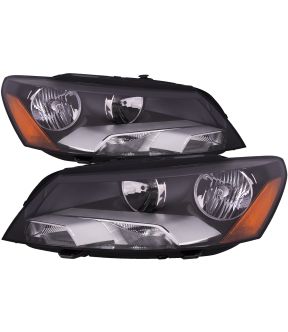 Headlight Set For 11-15 Volkswagen Passat; CAPA Certified