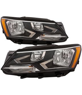 Headlight Set For 16-19 Volkswagen Passat; CAPA Certified