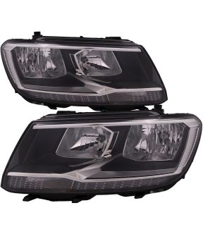 Headlight Set For 18-21 Volkswagen Tiguan; CAPA Certified