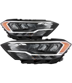 Headlight Set For 19-24 Volkswagen Jetta; CAPA Certified