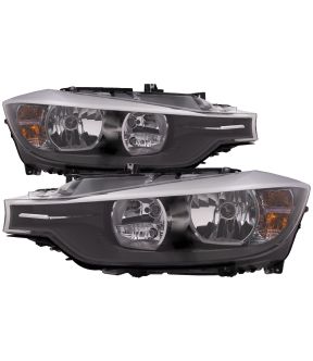 Headlight Set For 12-15 BMW 328i, 12-15 BMW 335i; CAPA Certified