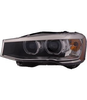 Left Driver Side Headlight For 15-17 BMW X3, 15-18 BMW X4; CAPA Certified