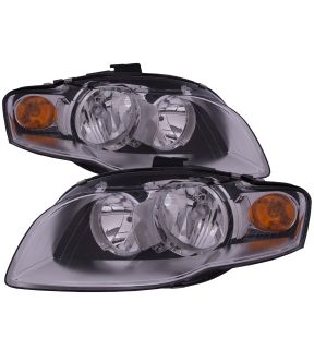 Headlight Set For 05-09 Audi A4, 05-08 Audi A4 Quattro, 07-08 Audi RS4, 05-08 Audi S4; CAPA Certified