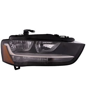 Right Passenger Side Headlight For 12-16 Audi A4, 13-14 Audi allroad, 12-16 Audi S4; CAPA Certified