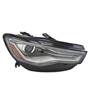 Right Passenger Side Headlight For 16-18 Audi A6, 16-18 Audi S6; CAPA Certified