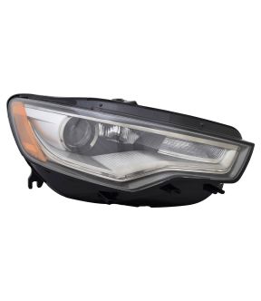 Right Passenger Side Headlight For 12-18 Audi A6, 13-18 Audi S6; CAPA Certified