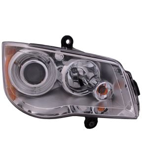 Right Passenger Side Headlight For 08-16 Chrysler Town & Country; CAPA Certified