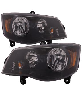 Headlight Set For 14-16 Chrysler Town & Country, 11-20 Dodge Grand Caravan; CAPA Certified