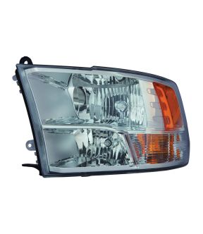 Left Driver Side Headlight For 13-18 Ram 1500, 19-24 Ram 1500 Classic, 13-18 Ram 2500, 13-18 Ram 3500; CAPA Certified