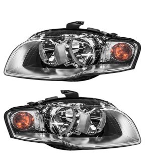 Headlight Set For 05-09 Audi A4, 07-08 Audi RS4, 05-09 Audi S4