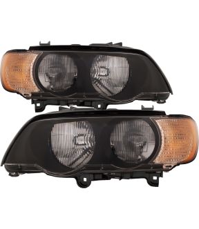 Headlight Set For 00-03 BMW X5
