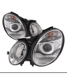 Headlight Set For 06 Mercedes-Benz E-350, 03-06 Mercedes-Benz E320, 03-06 Mercedes-Benz E500, 03-06 Mercedes-Benz E55 AMG