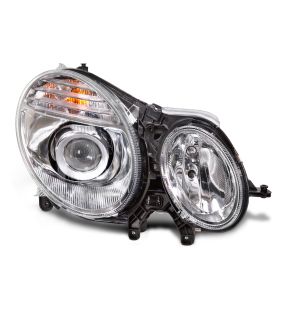 Right Passenger Side Headlight For 07-09 Mercedes-Benz E-350, 07-09 Mercedes-Benz E320, 07-09 Mercedes-Benz E550, 07-09 Mercedes-Benz E63 AMG
