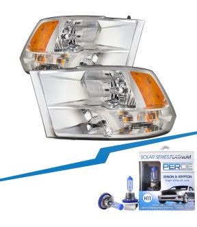 Headlight Set For 2009-2018 Dodge Ram