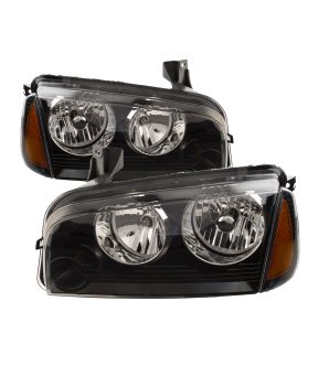 Headlight Set For 06-10 Dodge Charger