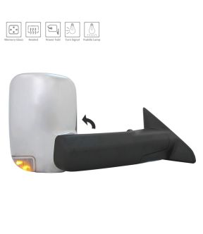 Right Passenger Side Door Mirror For 15-18 Ram 2500, 15-18 Ram 3500