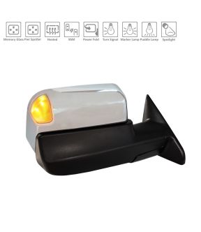 Right Passenger Side Door Mirror For 19-22 Ram 2500, 19-22 Ram 3500