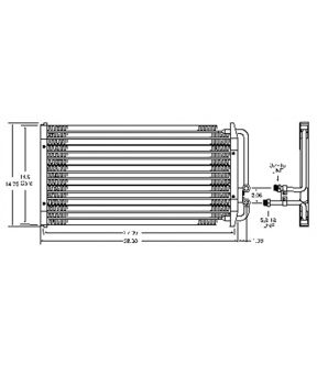 A/C Condenser For 1988-1994 Chevrolet GMC Oldsmobile