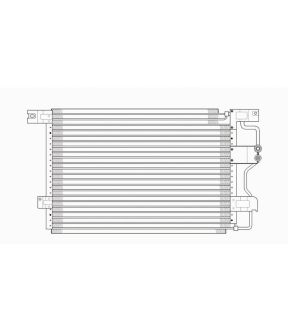 A/C Condenser For 95-97 Ford Crown Victoria, 95-97 Lincoln Town Car, 95-97 Mercury Grand Marquis
