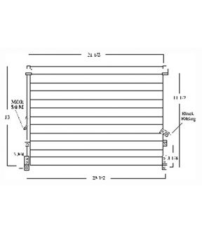 A/C Condenser For 98-00 Toyota Tacoma