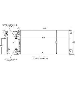 A/C Condenser For 98-02 Lincoln Continental