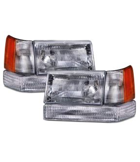 Headlight Set For 93-97 Jeep Grand Cherokee