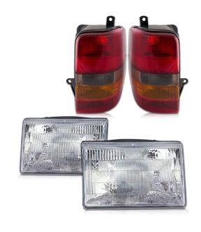 Headlight Set For 93-98 Jeep Grand Cherokee
