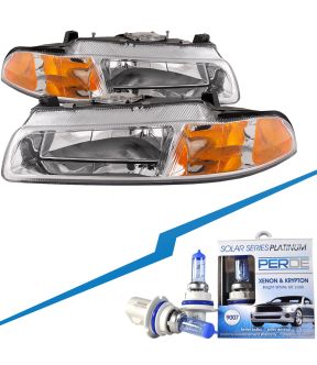 Headlight Set For 97-00 Chrysler Cirrus, 97-00 Dodge Stratus, 97-00 Plymouth Breeze
