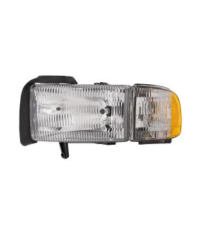 Left Driver Side Headlight For 94-02 Dodge Ram 1500, 94-02 Dodge Ram 2500, 94-02 Dodge Ram 3500