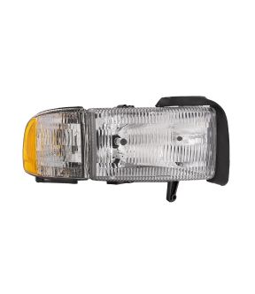 Right Passenger Side Headlight For 94-02 Dodge Ram 1500, 94-02 Dodge Ram 2500, 94-02 Dodge Ram 3500