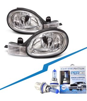 Headlight Set For 00-02 Dodge Neon, 00-01 Plymouth Neon