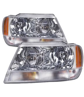Headlight Set For 99-04 Jeep Grand Cherokee