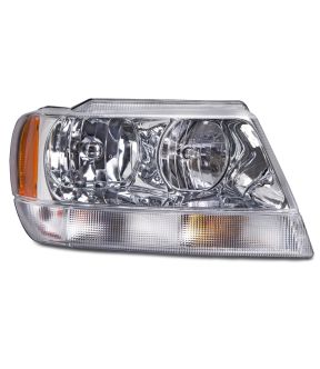 Right Passenger Side Headlight For 99-04 Jeep Grand Cherokee