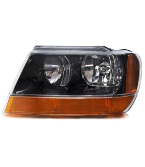 Left Driver Side Headlight For 99-04 Jeep Grand Cherokee