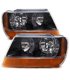 Headlight Set For 99-04 Jeep Grand Cherokee
