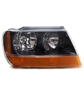 Right Passenger Side Headlight For 99-04 Jeep Grand Cherokee