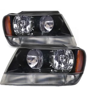 Headlight Set For 02-04 Jeep Grand Cherokee