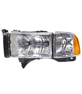 Left Driver Side Headlight For 99-01 Dodge Ram 1500, 99-02 Dodge Ram 2500, 99-02 Dodge Ram 3500