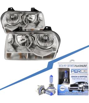 Headlight Set For 05-09 Chrysler 300