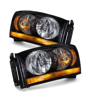 Headlight Set For 06 Dodge Ram 1500, 06 Dodge Ram 2500, 06 Dodge Ram 3500