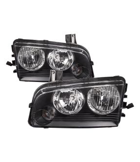 Headlight Set For 06-07 Dodge Charger