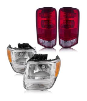 Headlight Set For 07-11 Dodge Nitro