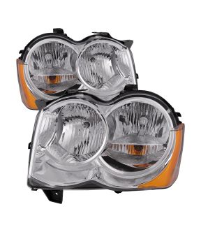Headlight Set For 08-10 Jeep Grand Cherokee