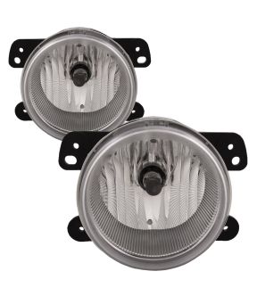 Fog Light Set For 05-10 Chrysler 300, 06-10 Chrysler PT Cruiser, 05-07 Dodge Magnum, 07-09 Jeep Wrangler