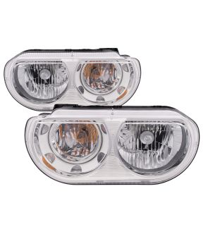 Headlight Set For 08-14 Dodge Challenger