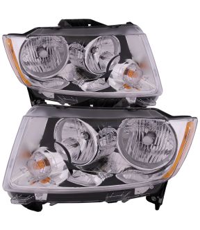 Headlight Set For 11-13 Jeep Compass