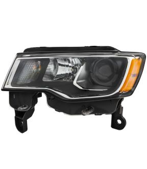 Left Driver Side Headlight For 17-21 Jeep Grand Cherokee; CAPA Certified
