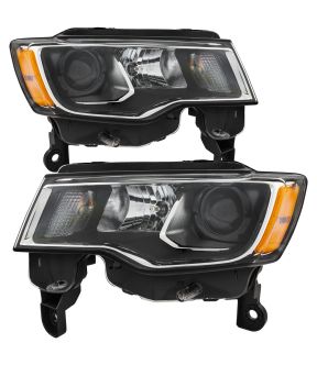 Headlight Set For 17-21 Jeep Grand Cherokee; CAPA Certified